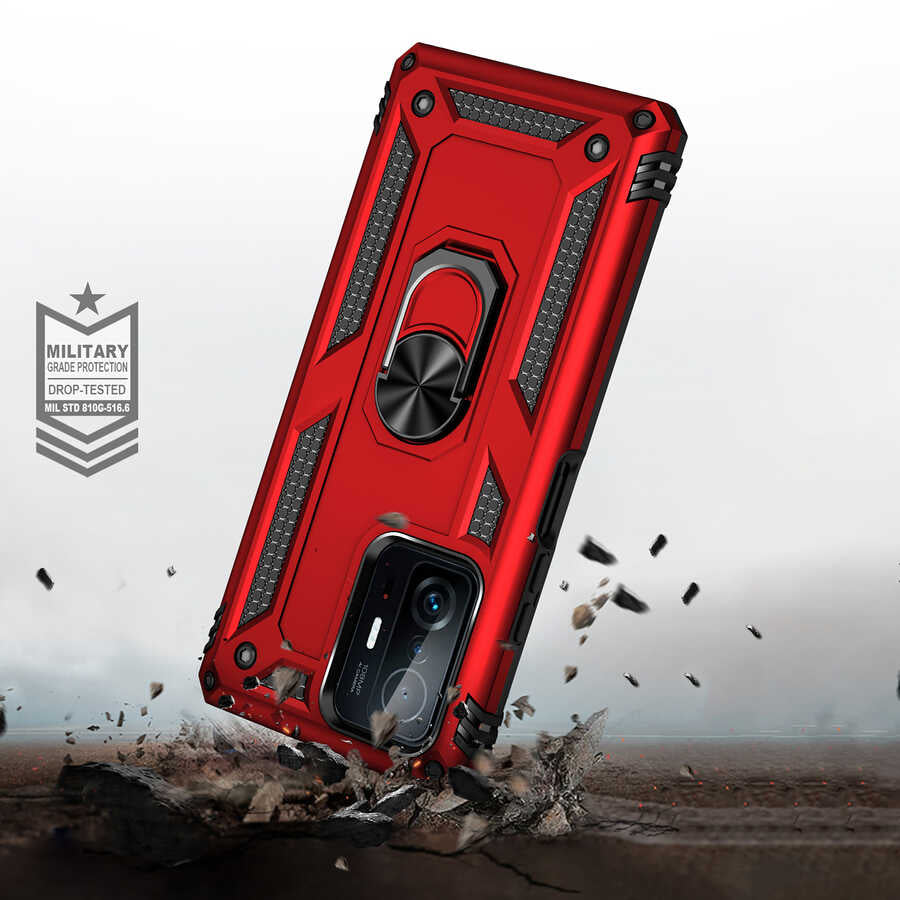 Xiaomi Mi 11T 5G Kılıf Zore Vega Kapak Siyah