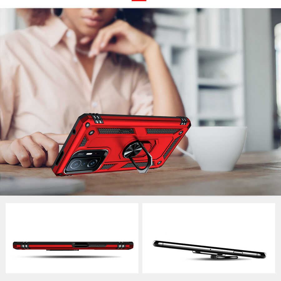 Xiaomi Mi 11T 5G Kılıf Zore Vega Kapak Rose Gold