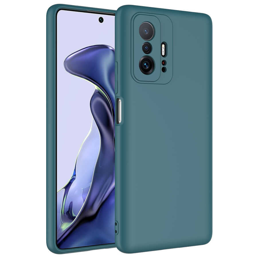 Xiaomi Mi 11T Pro 5G Kılıf Zore Mara Lansman Kapak Siyah