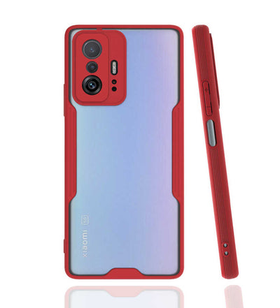 Xiaomi Mi 11T Pro 5G Kılıf Zore Parfe Kapak Kırmızı