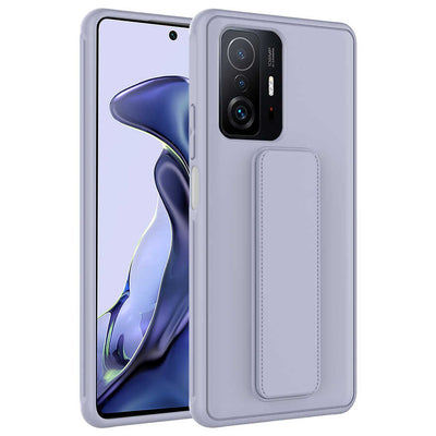 Xiaomi Mi 11T Pro 5G Kılıf Zore Qstand Kapak Gri