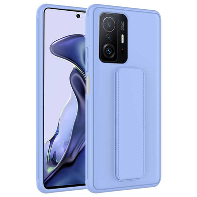Xiaomi Mi 11T Pro 5G Kılıf Zore Qstand Kapak Lila