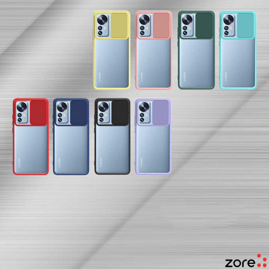 Xiaomi Mi 12 Kılıf Zore Lensi Kapak Turkuaz