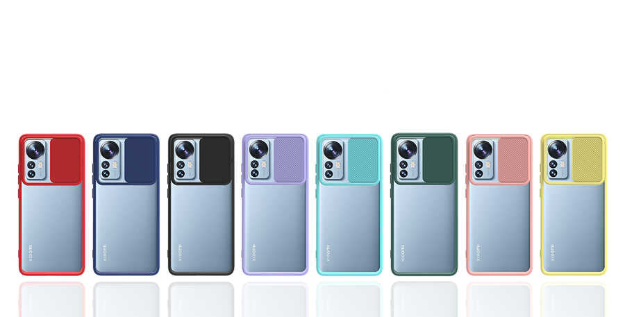 Xiaomi Mi 12 Kılıf Zore Lensi Kapak Sarı