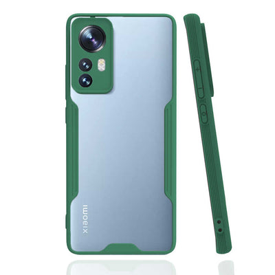 Xiaomi Mi 12 Kılıf Zore Parfe Kapak Koyu Yeşil