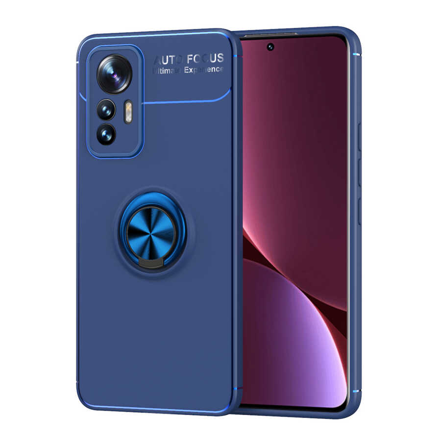 Xiaomi Mi 12 Lite Kılıf Zore Ravel Silikon Kapak Mavi