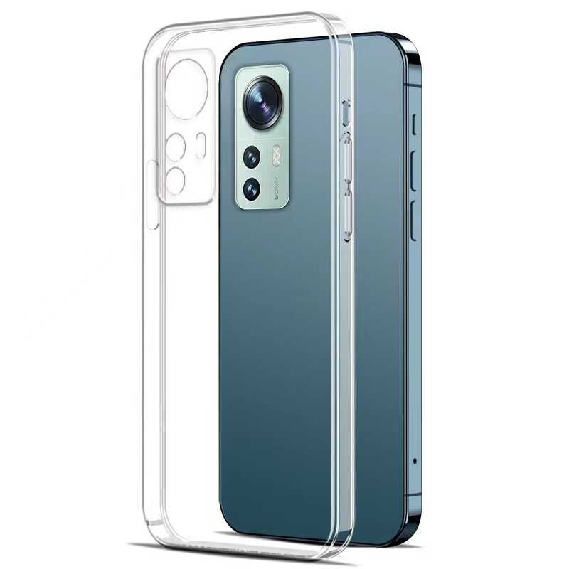 Xiaomi Mi 12 Lite Kılıf Zore Süper Silikon Kapak Renksiz