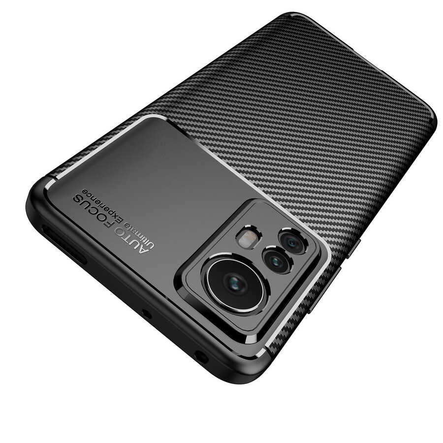 Xiaomi Mi 12 Pro Kılıf Zore Negro Silikon Kapak Siyah