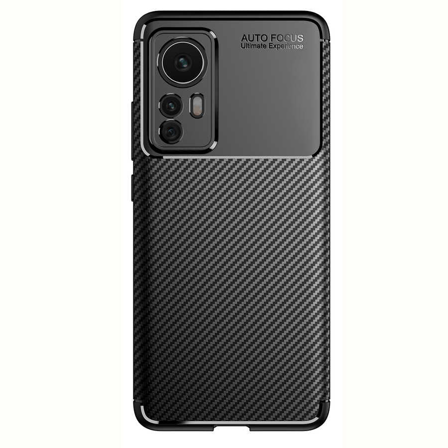 Xiaomi Mi 12 Pro Kılıf Zore Negro Silikon Kapak Siyah
