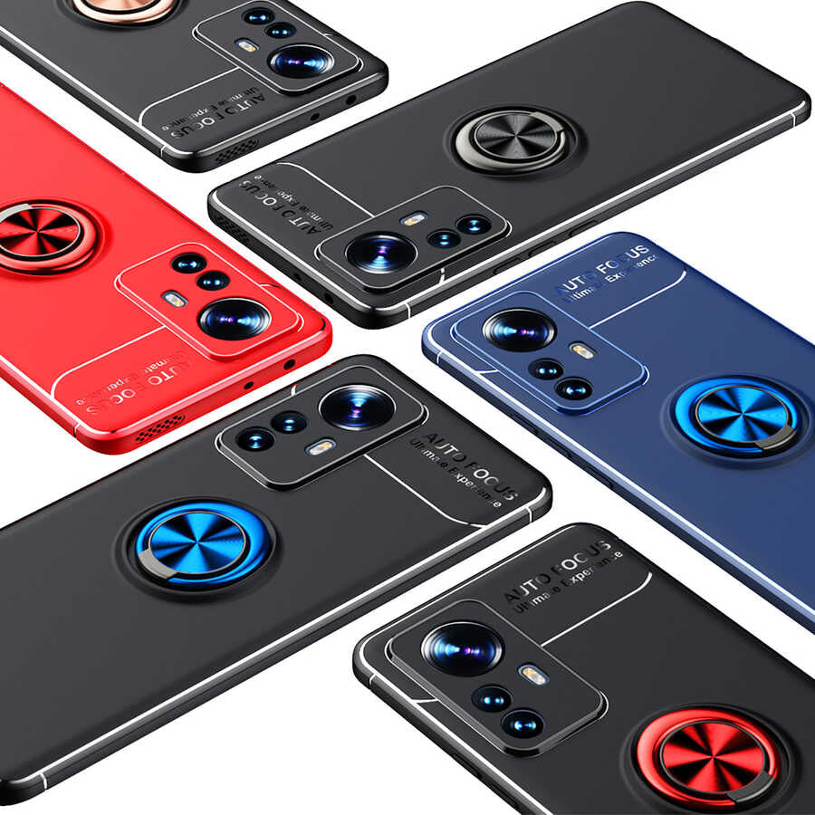 Xiaomi Mi 12 Pro Kılıf Zore Ravel Silikon Kapak Siyah