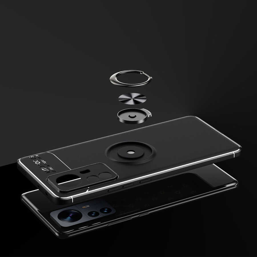 Xiaomi Mi 12 Pro Kılıf Zore Ravel Silikon Kapak Kırmızı