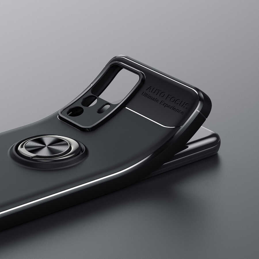 Xiaomi Mi 12T Kılıf Zore Ravel Silikon Kapak Siyah-Rose Gold