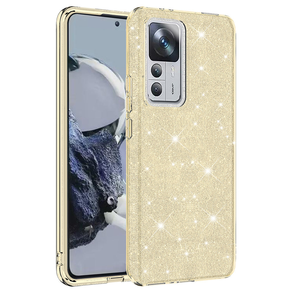 Xiaomi Mi 12T Kılıf Zore Shining Silikon Gold