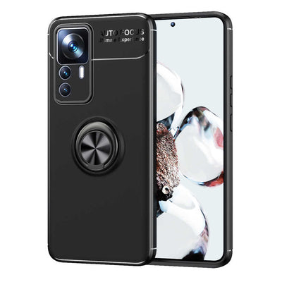 Xiaomi Mi 12T Pro Kılıf Zore Ravel Silikon Kapak Siyah