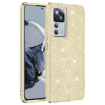 Xiaomi Mi 12T Pro Kılıf Zore Shining Silikon Gold