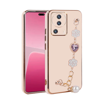 Xiaomi Mi 13 Lite Kılıf El Tutamaçlı Kamera Korumalı Zore Taka Silikon Kapak Mor
