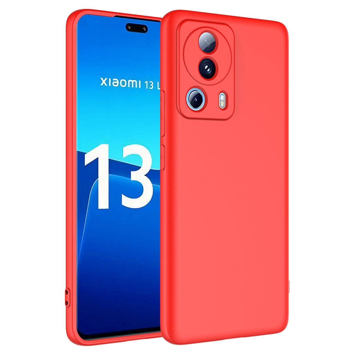 Xiaomi Mi 13 Lite Kılıf Zore Mara Lansman Kapak Kırmızı
