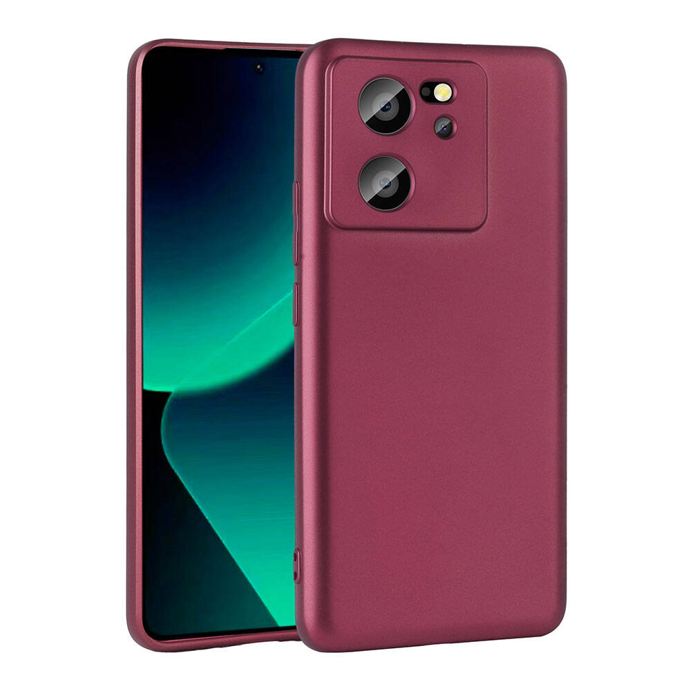 Xiaomi Mi 13T Kılıf Zore Premier Silikon Kapak Mürdüm