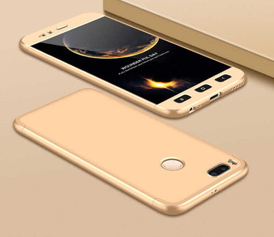 Xiaomi Mi 5x Kılıf Zore Ays Kapak Gold