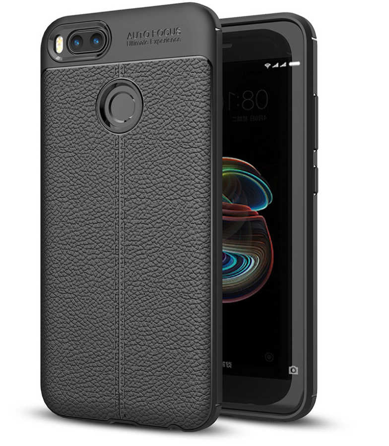 Xiaomi Mi 5x Kılıf Zore Niss Silikon Kapak Siyah
