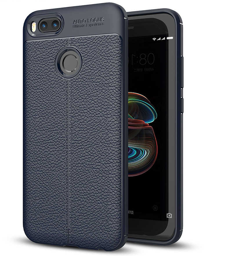 Xiaomi Mi 5x Kılıf Zore Niss Silikon Kapak Lacivert