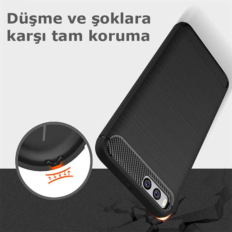 Xiaomi Mi 6 Kılıf Zore Room Silikon Kapak Siyah