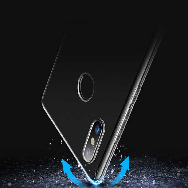 Xiaomi Mi 6X Kılıf Zore Süper Silikon Kapak Renksiz