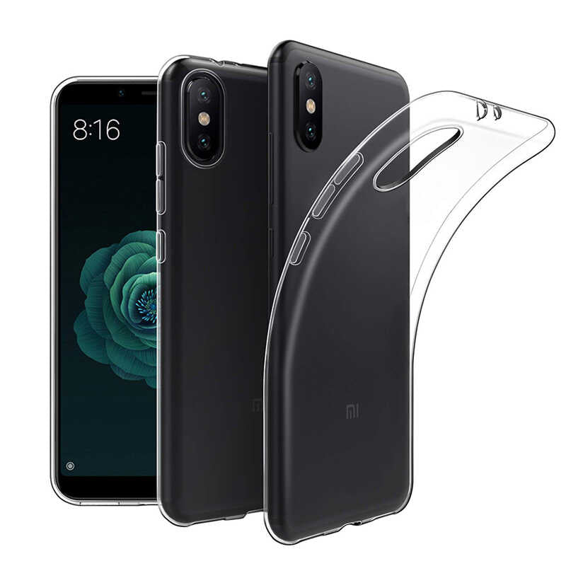 Xiaomi Mi 8 Kılıf Zore Süper Silikon Kapak Renksiz