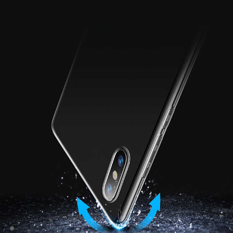 Xiaomi Mi 8 Kılıf Zore Süper Silikon Kapak Renksiz