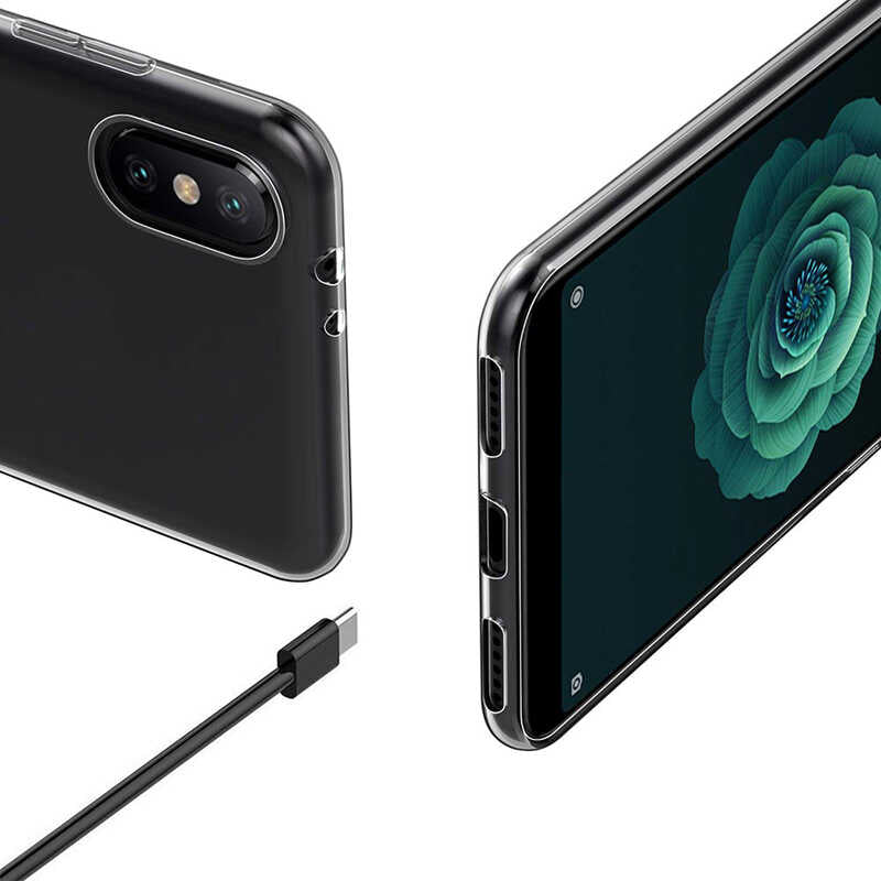 Xiaomi Mi 8 Kılıf Zore Süper Silikon Kapak Renksiz
