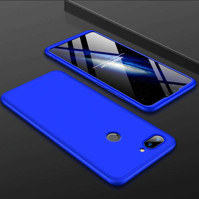 Xiaomi Mi 8 Lite Kılıf Zore Ays Kapak Siyah-Mavi