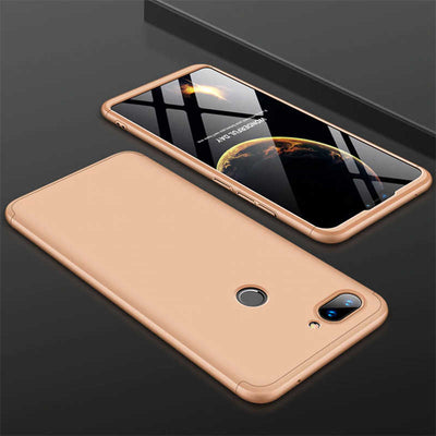 Xiaomi Mi 8 Lite Kılıf Zore Ays Kapak Gold