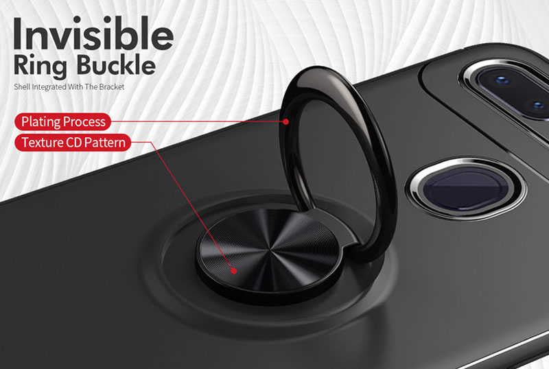 Xiaomi Mi 8 Lite Kılıf Zore Ravel Silikon Kapak Siyah-Rose Gold