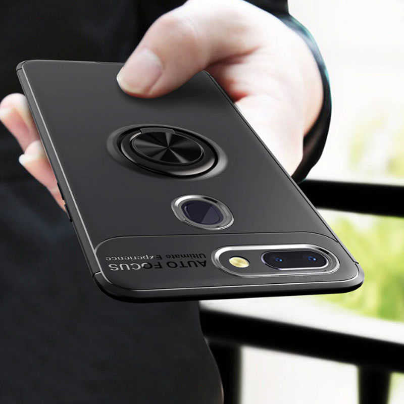 Xiaomi Mi 8 Lite Kılıf Zore Ravel Silikon Kapak Siyah-Rose Gold
