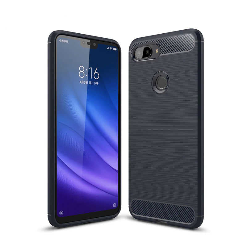 Xiaomi Mi 8 Lite Kılıf Zore Room Silikon Kapak Lacivert
