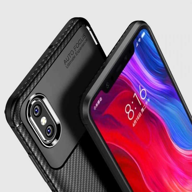 Xiaomi Mi 8 Pro Kılıf Zore Negro Silikon Kapak Siyah