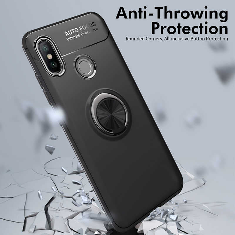 Xiaomi Mi 8 SE Kılıf Zore Ravel Silikon Kapak Siyah-Kırmızı