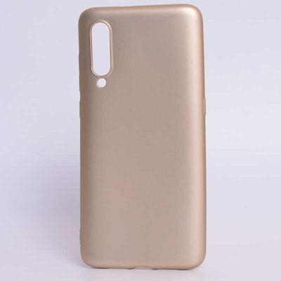 Xiaomi Mi 9 Kılıf Zore Premier Silikon Kapak Gold