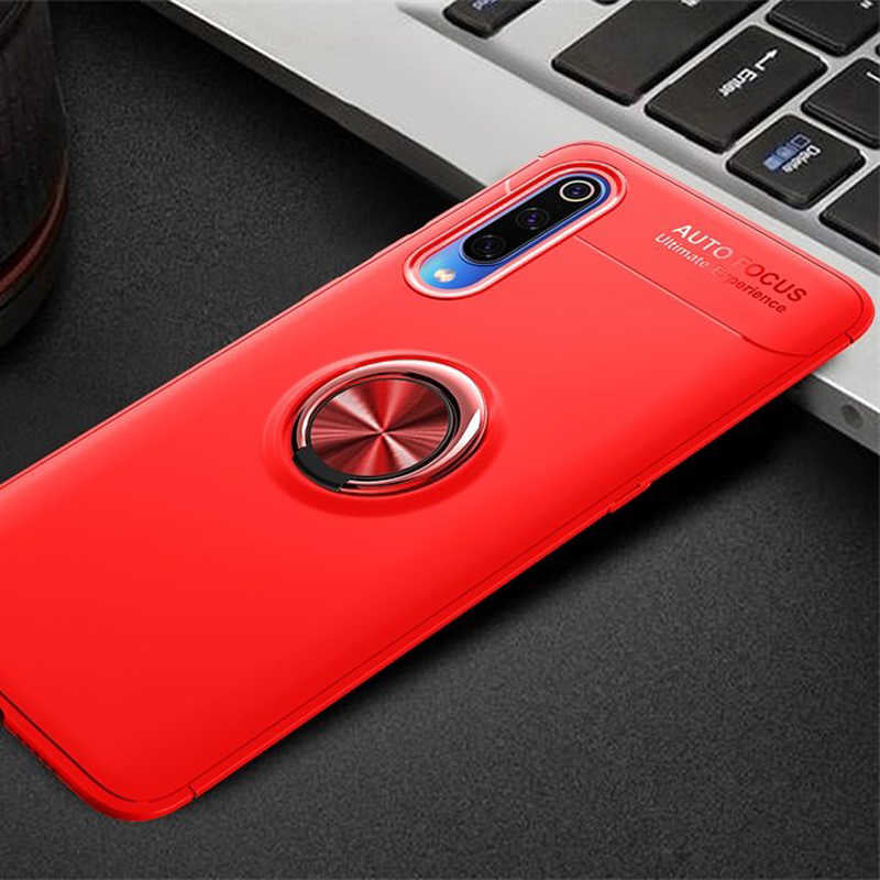 Xiaomi Mi 9 Kılıf Zore Ravel Silikon Kapak Siyah-Kırmızı