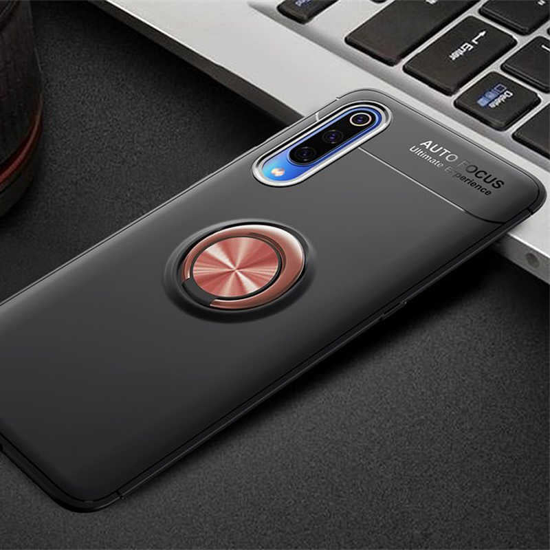 Xiaomi Mi 9 Kılıf Zore Ravel Silikon Kapak Siyah-Kırmızı
