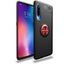Xiaomi Mi 9 Kılıf Zore Ravel Silikon Kapak Siyah-Kırmızı