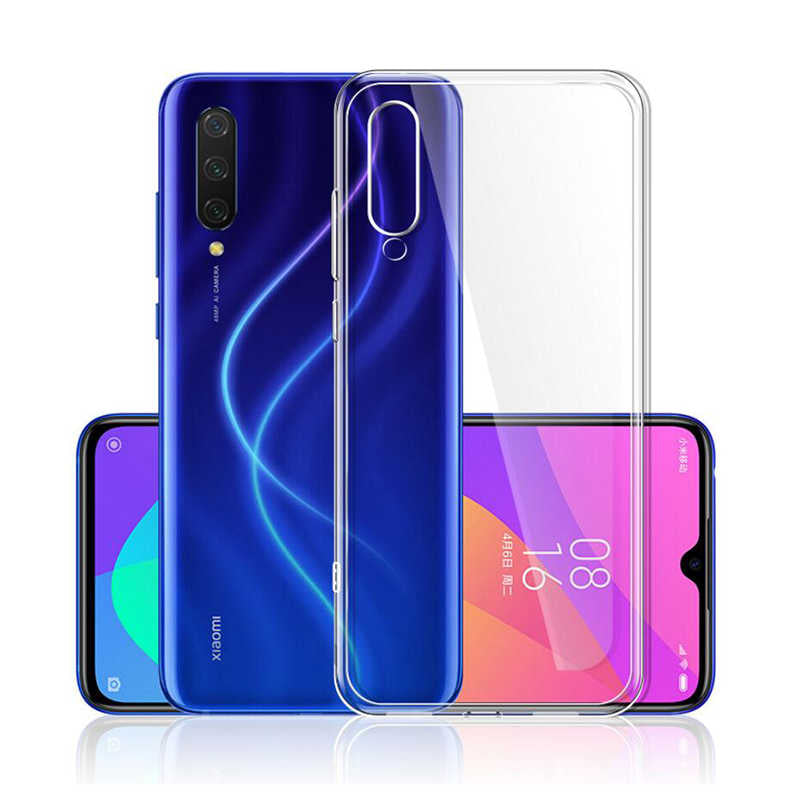 Xiaomi Mi 9 Lite Kılıf Zore Süper Silikon Kapak Renksiz