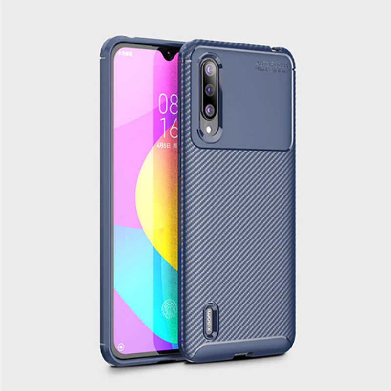 Xiaomi Mi 9 Lite Kılıf Zore Negro Silikon Kapak Lacivert