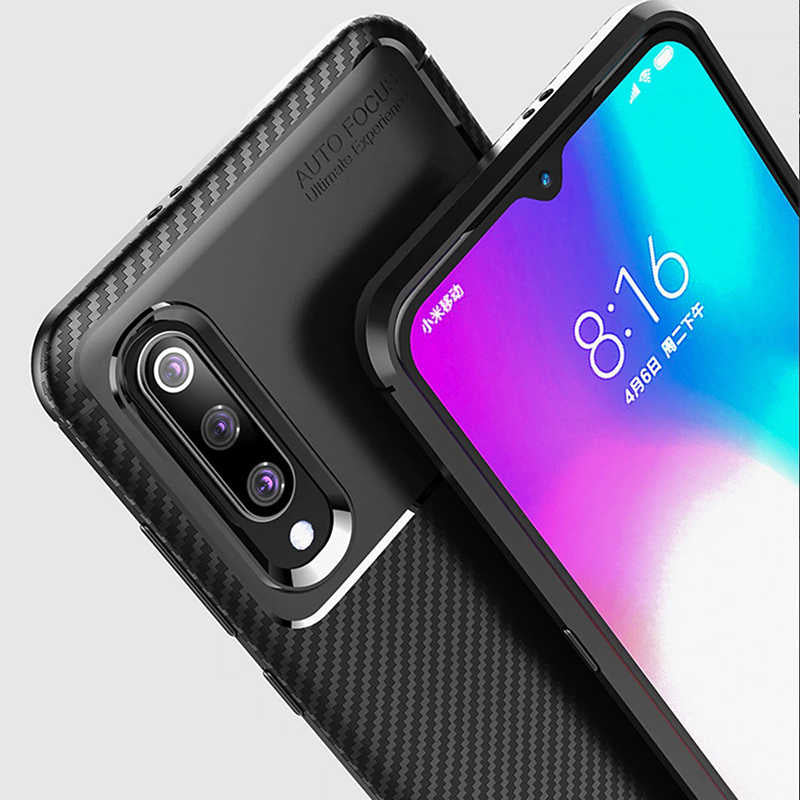 Xiaomi Mi 9 Lite Kılıf Zore Negro Silikon Kapak Kahverengi