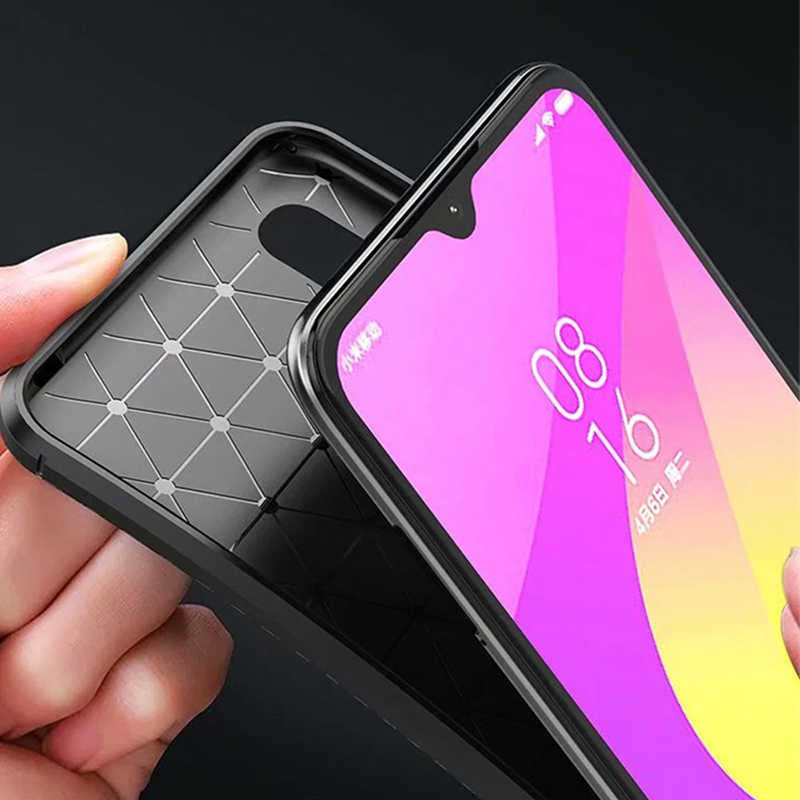 Xiaomi Mi 9 Lite Kılıf Zore Negro Silikon Kapak Kahverengi