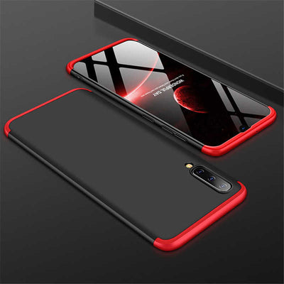 Xiaomi Mi 9 Se Kılıf Zore Ays Kapak Siyah-Kırmızı