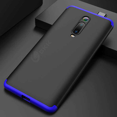 Xiaomi Mi 9T Kılıf Zore Ays Kapak Siyah-Mavi