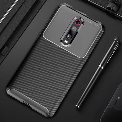 Xiaomi Mi 9T Kılıf Zore Negro Silikon Kapak Kahverengi