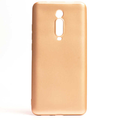 Xiaomi Mi 9T Kılıf Zore Premier Silikon Kapak Gold
