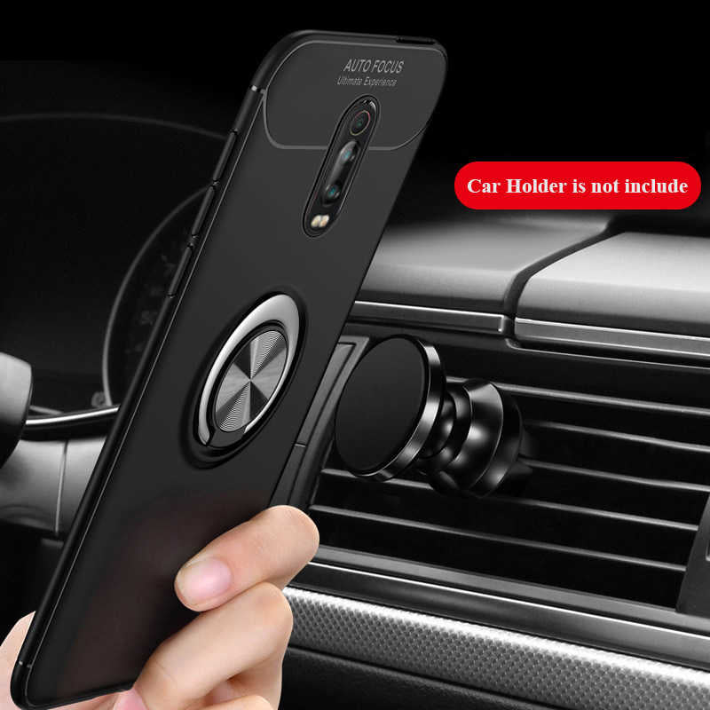 Xiaomi Mi 9T Kılıf Zore Ravel Silikon Kapak Siyah-Mavi